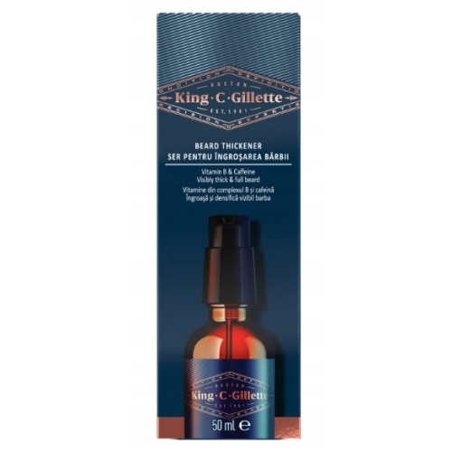 King C Gillette Serum Olejek Zagęszczacz do brody z wit. B i kofeiną 50ml