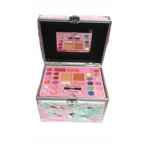 Kosmetyczka pluszowa Selfie Girls z lusterkiem z 4 akcesoriami na prezent 7