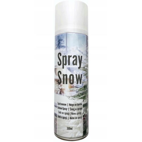 SZTUCZNY ŚNIEG SPRAY OZDOBNY DO DEKORACJI Magic Village DUŻA BUTLA 300 ML