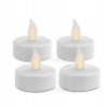 Tealights świeczki LED na baterię do Podgrzewaczy Zniczy świecą do 72h x 4