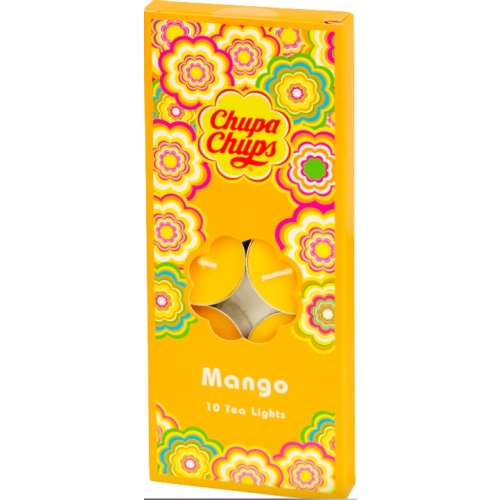 PODGRZEWACZE TEA LIGHTS ZAPACHOWE CHUPA CHUPS ZESTAW 10 SZTUK MANGO