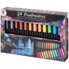 MARKERY AKRYLOWE PAINTMARKER SOFT BRUSH NEON METALLIC DecoTime 24 sztuki