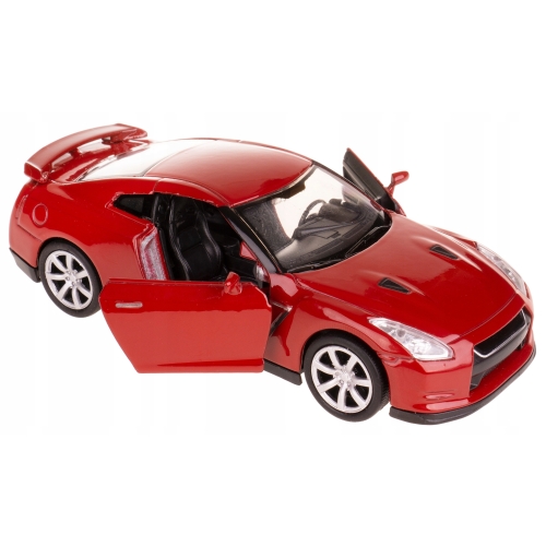 NISSAN GT-R KOLEKCJONERSKI MODEL SAMOCHODU METALOWY RESORAK WELLY 1;34 B