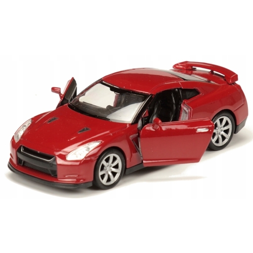 NISSAN GT-R KOLEKCJONERSKI MODEL SAMOCHODU METALOWY RESORAK WELLY 1;34 B