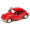Volkswagen Garbus kolekcjonerski model samochodu metalowy welly 1;34 czerw