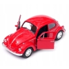 Volkswagen Garbus kolekcjonerski model samochodu metalowy welly 1;34 czerw