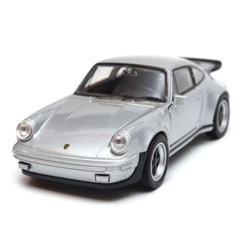 Porsche 911 Turbo kolekcjonerski model samochodu resorak welly 1;34 srebrny