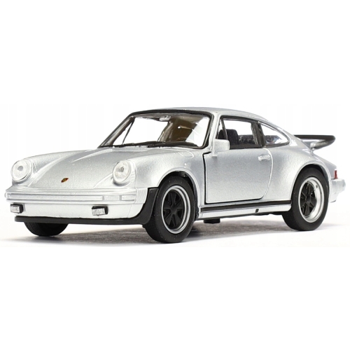 Porsche 911 Turbo kolekcjonerski model samochodu resorak welly 1;34 srebrny