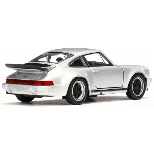 Porsche 911 Turbo kolekcjonerski model samochodu resorak welly 1;34 srebrny