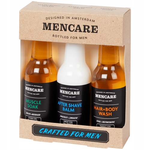 Zestaw podarunkowy do pielęgnacji Mencare Bottled dla faceta 3 butelki SET