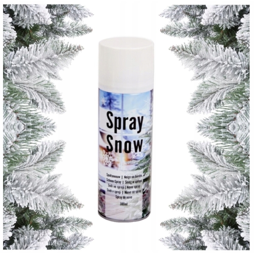 SZTUCZNY ŚNIEG W SPRAYU BUTELKA SPRAY REALISTYCZNY EFEKT ŚNIEGU 300ml x 2