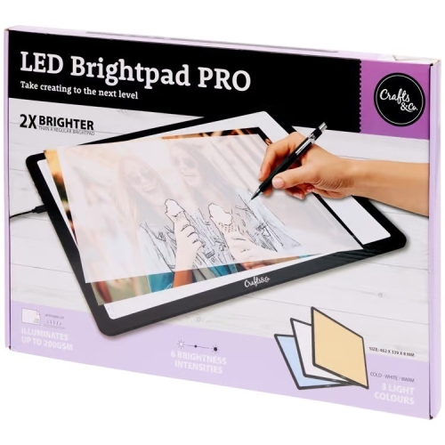 Deska kreślarska Ultralekka podświetlana LED tablica Crafts&Co format A3