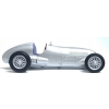 MERCEDES-BENZ W125 1937 METALOWY MODEL SAMOCHODU RESORAK WELLY 1:24 SREBRNY