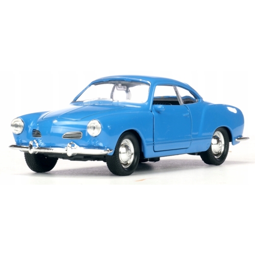 Vw Volkswagen Karmann Ghia Coupe kolekcjonerski model 1:34 welly NIEBIESKI