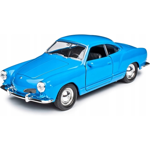Vw Volkswagen Karmann Ghia Coupe kolekcjonerski model 1:34 welly NIEBIESKI