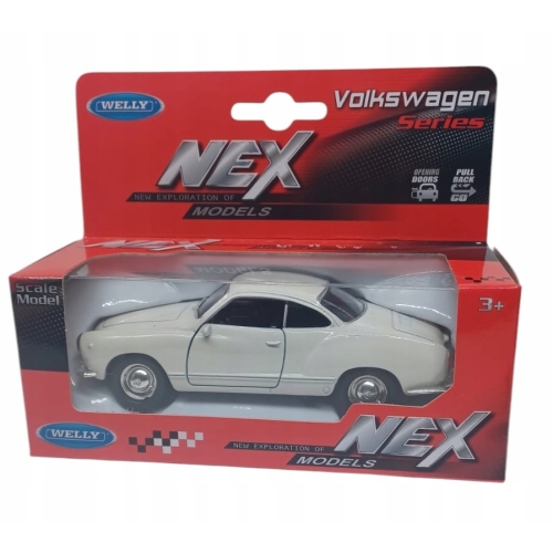 Volkswagen Karmann Ghia Coupe KOLEKCJONERSKI METALOWY MODEL WELLY 1.34 B