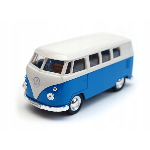 Volkswagen 1962 Classical Bus KOLEKCJONERSKI METALOWY MODEL WELLY 1.34 blue