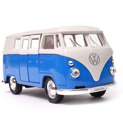Volkswagen 1962 Classical Bus KOLEKCJONERSKI METALOWY MODEL WELLY 1.34 blue