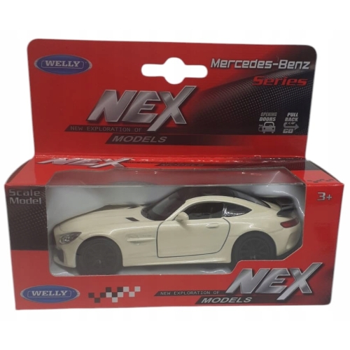 MERCEDES AMG GT RC 190 KOLEKCJONERSKI METALOWY MODEL SAMOCHODU WELLY 1;34