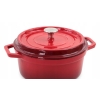 GARNEK ŻAROODPORNY CZERWONY SOLA KITCHEN Z RĄCZKAMI + POKRYWĄ 24 CM 3.5 L