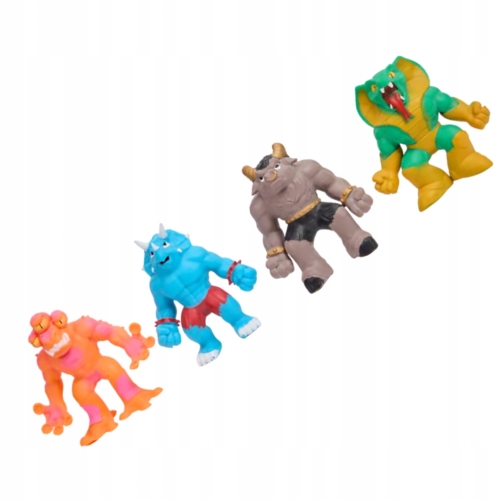 ZESTAW 4 SZTUK ROZCIĄGLIWYCH FIGUREK BRYGADA STRECH SQUAD KOLEKCJA 713