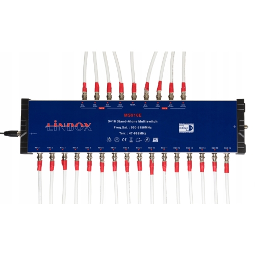 MULTISWITCH LINBOX 9/16 z pasywnym torem TV naziemnej