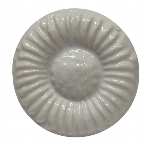 DEKORACYJNA GAŁKA CERAMICZNA UCHWYT DO MEBLI DRZWI SZAFY SZUFLADY BIAŁA 209