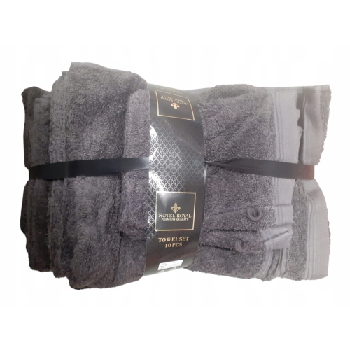LUKSUSOWE RĘCZNIKI KĄPIELOWE 70x140 PREMIUM PREZENT PARAPETÓWKA 10 SZT