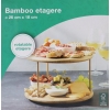 Etażerka Patera na ciasto ciasteczka Porcelanowa Dwupoziomowa New Bone