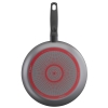 Patelnia tradycyjna Tefal Simply Clean 28 cm tytanowa z rączką do pieczenia