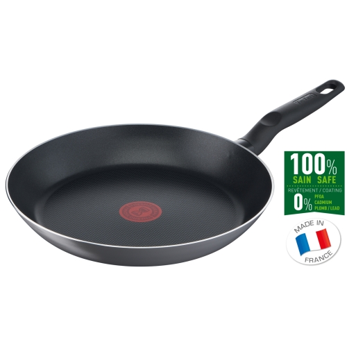 Patelnia tradycyjna Tefal Simply Clean 28 cm tytanowa z rączką do pieczenia