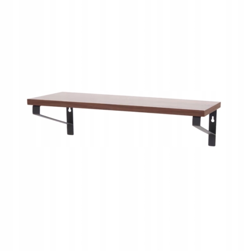 3x półka drewniana podwieszana bejcowana 30 cm 45 cm 60 cm na zdjęcia MDF