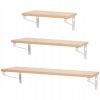 PółkI podwieszane na zdjęcia z uchwytami 30 cm 45 cm 60 cm 3 sztuki MDF