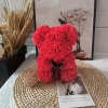 MIŚ Z PŁATKÓW RÓŻ PREZENT NA DZIEŃ MATKI KOBIET WALENTYNKI CZERWONY 20 CM