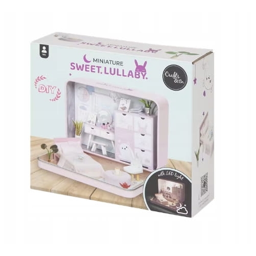 Miniaturowa skrzynka samodzielne składanie SWEET LULABY SŁODKI POKÓJ LED