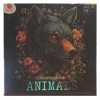 ANTYSTRESOWA EKSLUZYWNA KOLOROWANKA KSIĄŻKA ANIMALS 140GSM 128 STRON WILK