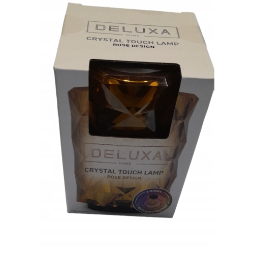 LAMPA LAMPKA KRYSZTAŁOWA DOTYKOWA DELUXA 7 KOLORÓW ROSE DESING ORANGE