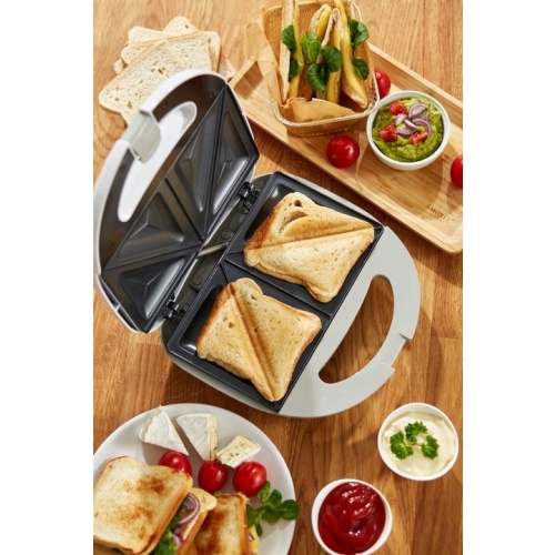 Opiekacz TOSTER do KANAPEK 2 TOSTÓW HOME ESSENTIALS 750 W BIAŁY