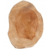 DREWNIANA Deska TEKOWA do krojenia serwowania plaster drewna naturalny 24cm