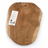 DREWNIANA Deska TEKOWA do krojenia serwowania plaster drewna naturalny 24cm