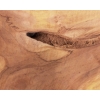 DREWNIANA Deska TEKOWA do krojenia serwowania plaster drewna naturalny 24cm