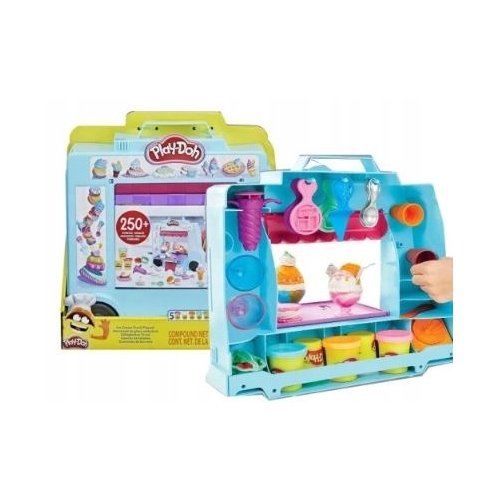 Ciastolina Zestaw Ciężarówka z lodami HASBRO PLAY DOH Lodziarnia F1390 3+