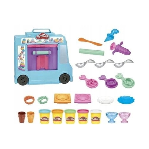 Ciastolina Zestaw Ciężarówka z lodami HASBRO PLAY DOH Lodziarnia F1390 3+