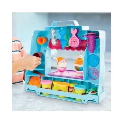 Ciastolina Zestaw Ciężarówka z lodami HASBRO PLAY DOH Lodziarnia F1390 3+