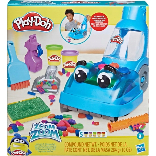 Play-Doh Ciastolina odkurzacz Wesoły zestaw sprzątający dla dzieci F3642