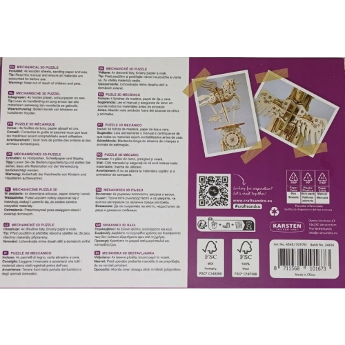 DREWNIANE PUZZLE 3D PIĘKNY DUŻY KOŃ 102 ELEMENTY ZRÓB TO SAM 30x20x12 CM