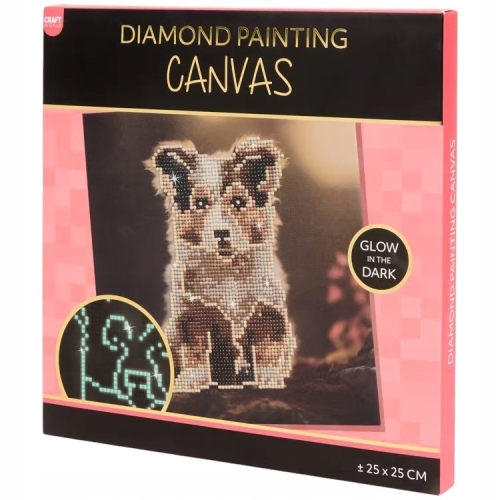 MALOWANIE Diamentami HAFT OBRAZ Diamentowy Mozaika 30x40 cm PIES hobby