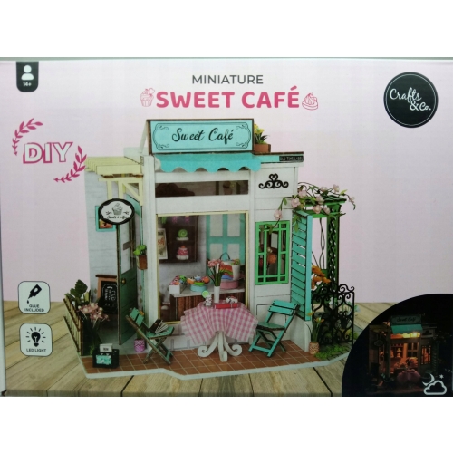 Mini zestaw kreatywny Miniaturowy pokój w puszce Zrób to sam COFFEE EXPRESS