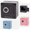Sejf zamek szyfrowy Kasetka na pieniądze metalowa 12x10x18 cm DUŻY CZARNY
