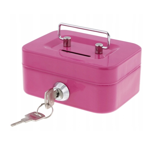 Sejf zamek szyfrowy Kasetka na pieniądze metalowa 12x10x18 cm DUŻY CZARNY